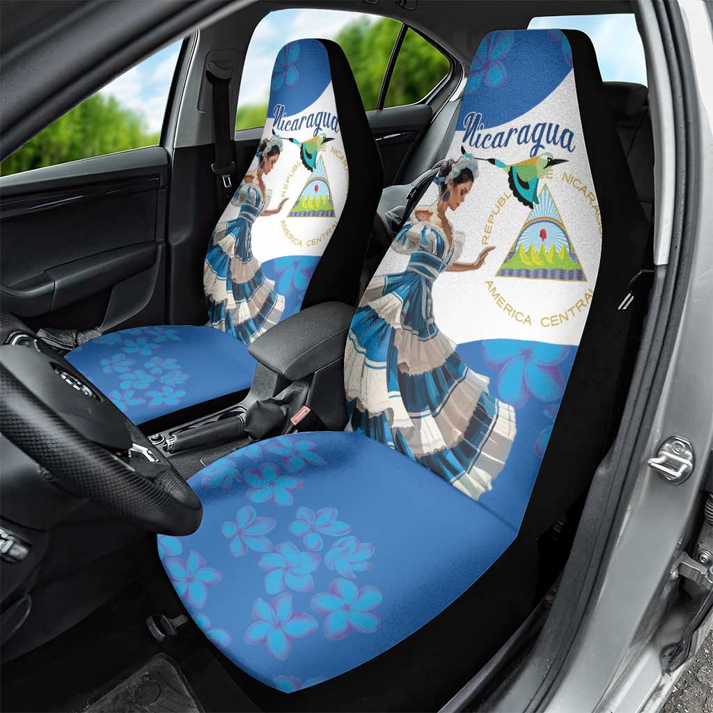 Felices Fiestas Patrias Nicaragua Car Seat Cover Bailes Nicaraguan Girl - Wonder Print Shop