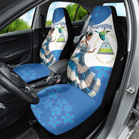 Felices Fiestas Patrias Nicaragua Car Seat Cover Bailes Nicaraguan Girl - Wonder Print Shop