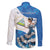 Felices Fiestas Patrias Nicaragua Family Matching Off The Shoulder Long Sleeve Dress and Hawaiian Shirt Bailes Nicaraguan Girl - Wonder Print Shop