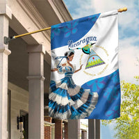 Felices Fiestas Patrias Nicaragua Garden Flag Bailes Nicaraguan Girl - Wonder Print Shop