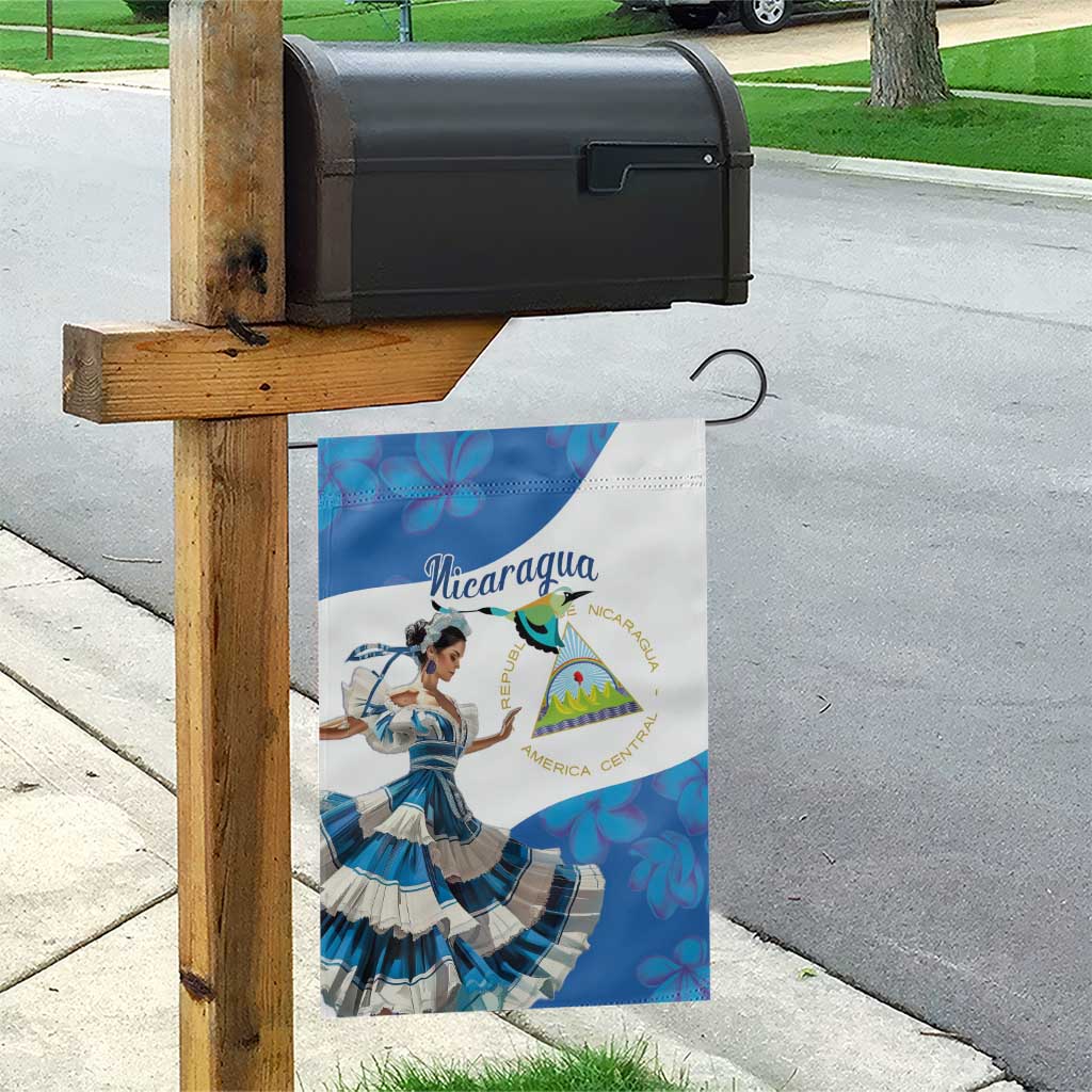 Felices Fiestas Patrias Nicaragua Garden Flag Bailes Nicaraguan Girl - Wonder Print Shop