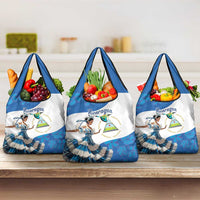 Felices Fiestas Patrias Nicaragua Grocery Bag Bailes Nicaraguan Girl