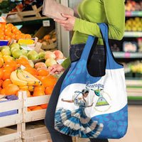 Felices Fiestas Patrias Nicaragua Grocery Bag Bailes Nicaraguan Girl