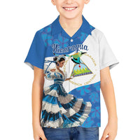 Felices Fiestas Patrias Nicaragua Kid Hawaiian Shirt Bailes Nicaraguan Girl - Wonder Print Shop