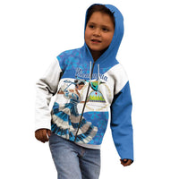 Felices Fiestas Patrias Nicaragua Kid Hoodie Bailes Nicaraguan Girl - Wonder Print Shop