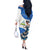 Felices Fiestas Patrias Nicaragua Off The Shoulder Long Sleeve Dress Bailes Nicaraguan Girl - Wonder Print Shop