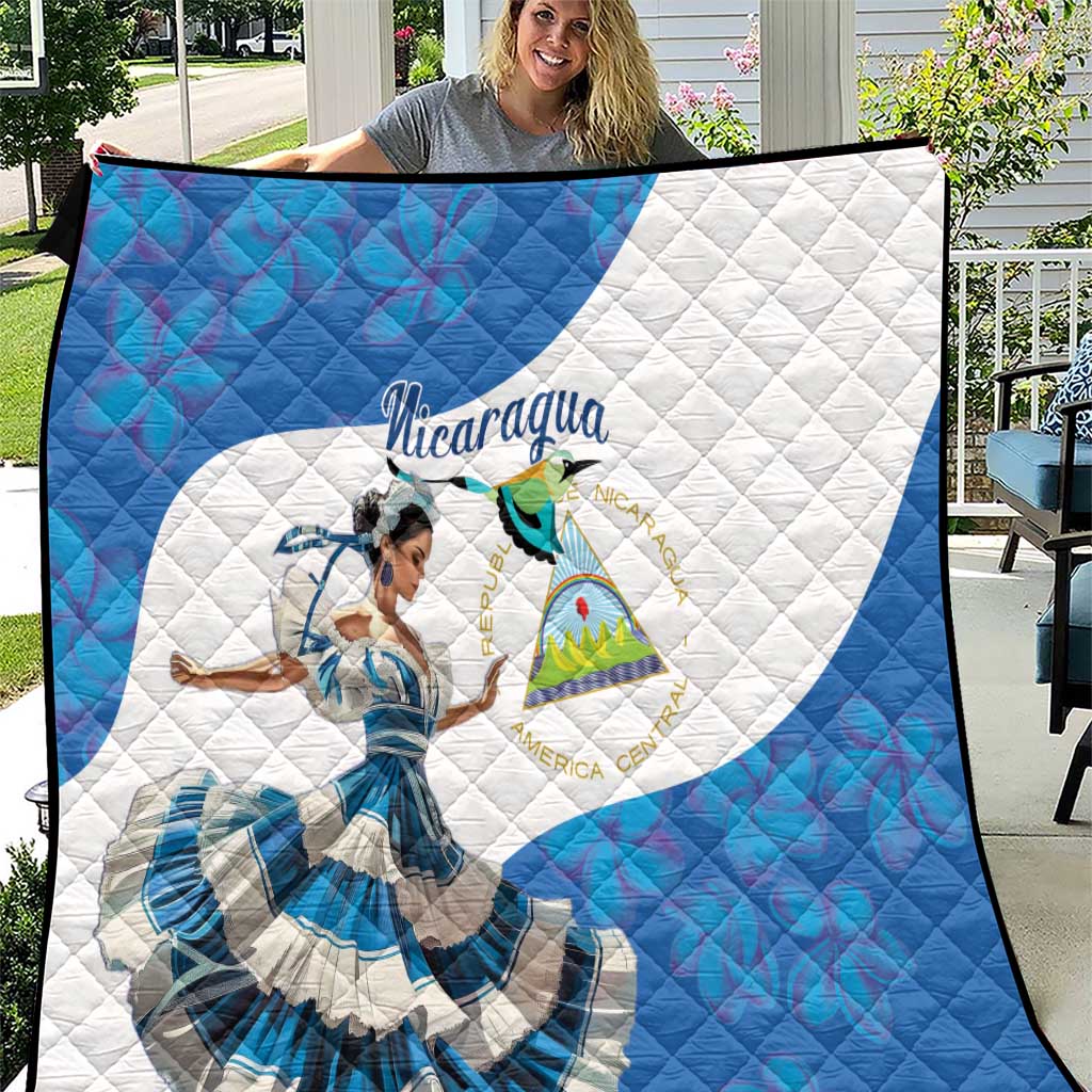Felices Fiestas Patrias Nicaragua Quilt Bailes Nicaraguan Girl - Wonder Print Shop