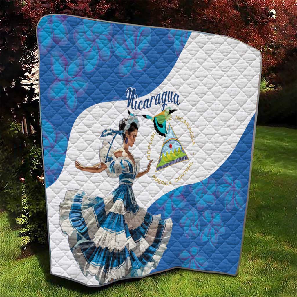 Felices Fiestas Patrias Nicaragua Quilt Bailes Nicaraguan Girl - Wonder Print Shop