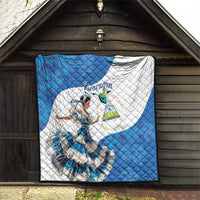 Felices Fiestas Patrias Nicaragua Quilt Bailes Nicaraguan Girl - Wonder Print Shop