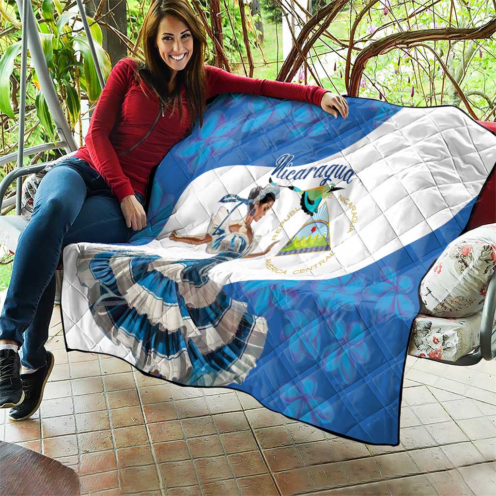 Felices Fiestas Patrias Nicaragua Quilt Bailes Nicaraguan Girl - Wonder Print Shop