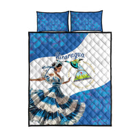 Felices Fiestas Patrias Nicaragua Quilt Bed Set Bailes Nicaraguan Girl - Wonder Print Shop
