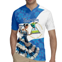 Felices Fiestas Patrias Nicaragua Rugby Jersey Bailes Nicaraguan Girl - Wonder Print Shop