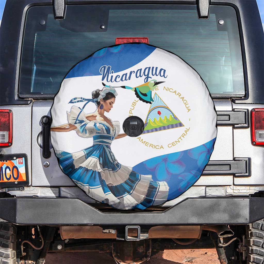 Felices Fiestas Patrias Nicaragua Spare Tire Cover Bailes Nicaraguan Girl - Wonder Print Shop