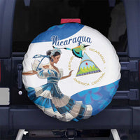 Felices Fiestas Patrias Nicaragua Spare Tire Cover Bailes Nicaraguan Girl - Wonder Print Shop