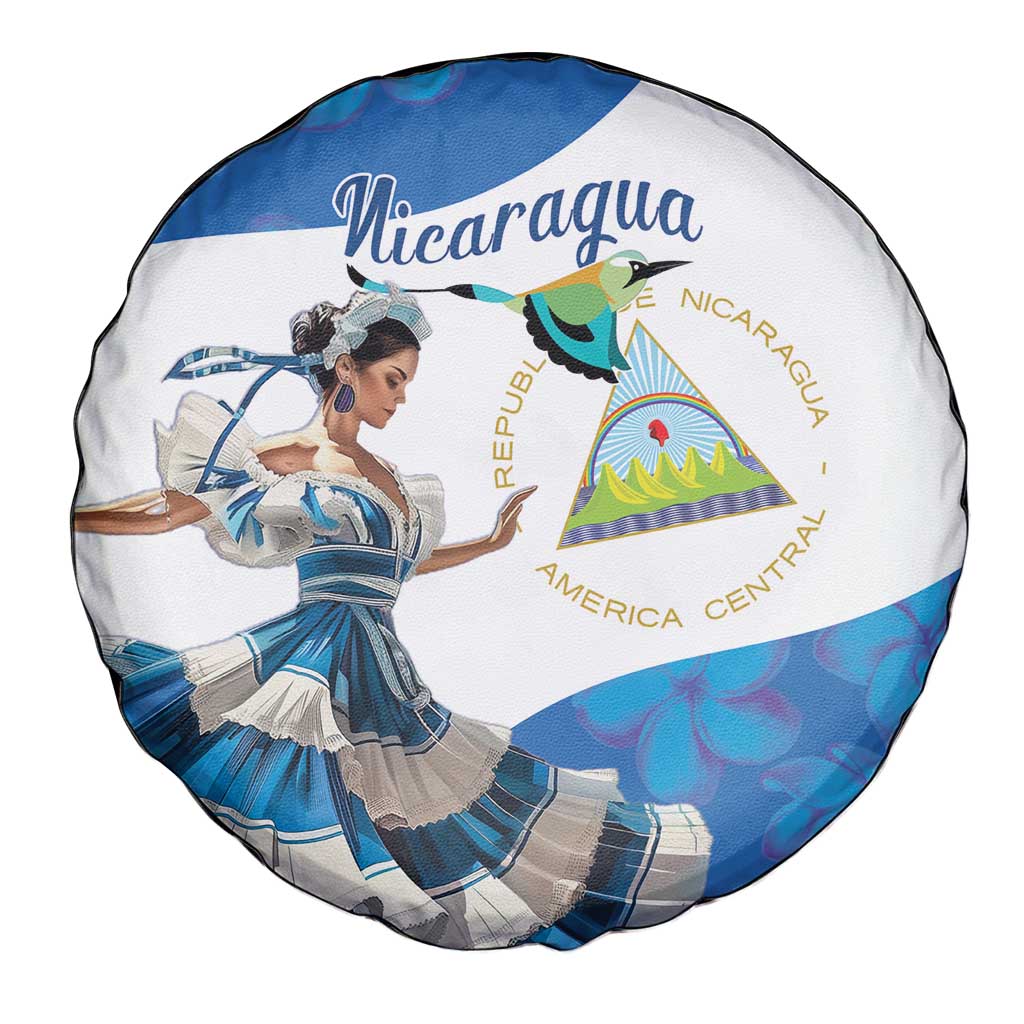 Felices Fiestas Patrias Nicaragua Spare Tire Cover Bailes Nicaraguan Girl - Wonder Print Shop