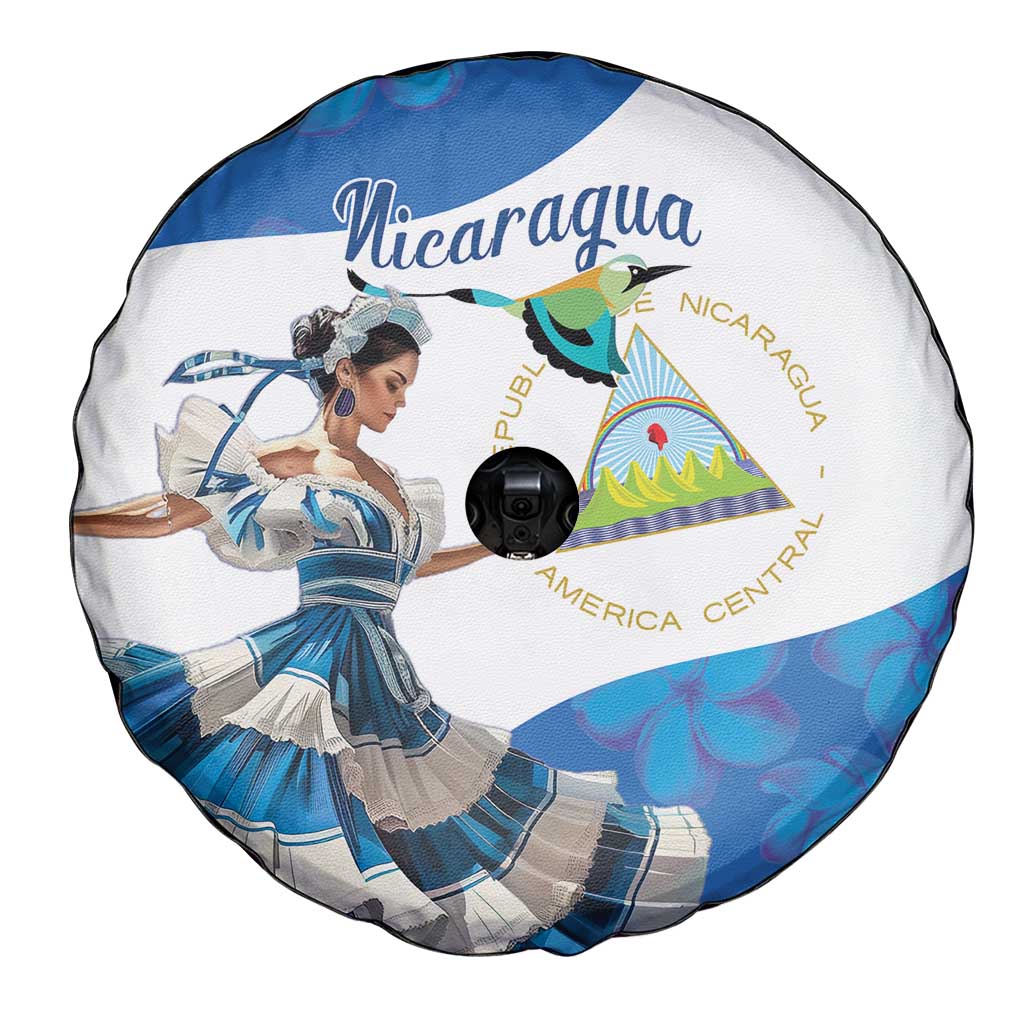 Felices Fiestas Patrias Nicaragua Spare Tire Cover Bailes Nicaraguan Girl - Wonder Print Shop