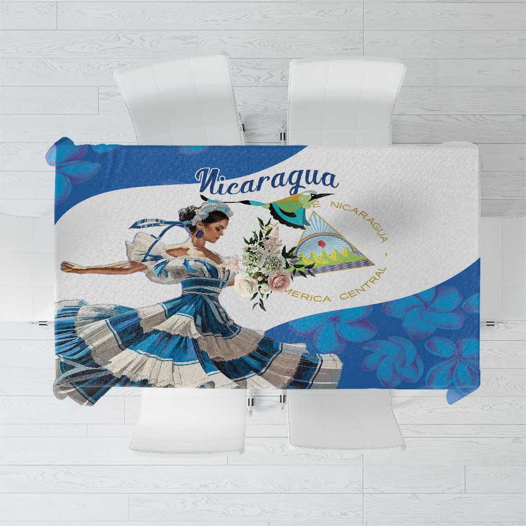 Felices Fiestas Patrias Nicaragua Tablecloth Bailes Nicaraguan Girl - Wonder Print Shop