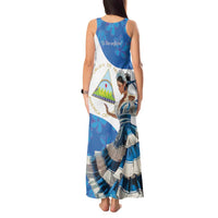 Felices Fiestas Patrias Nicaragua Tank Maxi Dress Bailes Nicaraguan Girl - Wonder Print Shop