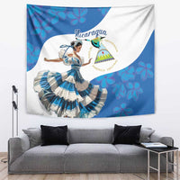 Felices Fiestas Patrias Nicaragua Tapestry Bailes Nicaraguan Girl - Wonder Print Shop