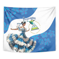 Felices Fiestas Patrias Nicaragua Tapestry Bailes Nicaraguan Girl - Wonder Print Shop