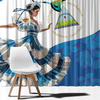 Felices Fiestas Patrias Nicaragua Window Curtain Bailes Nicaraguan Girl - Wonder Print Shop