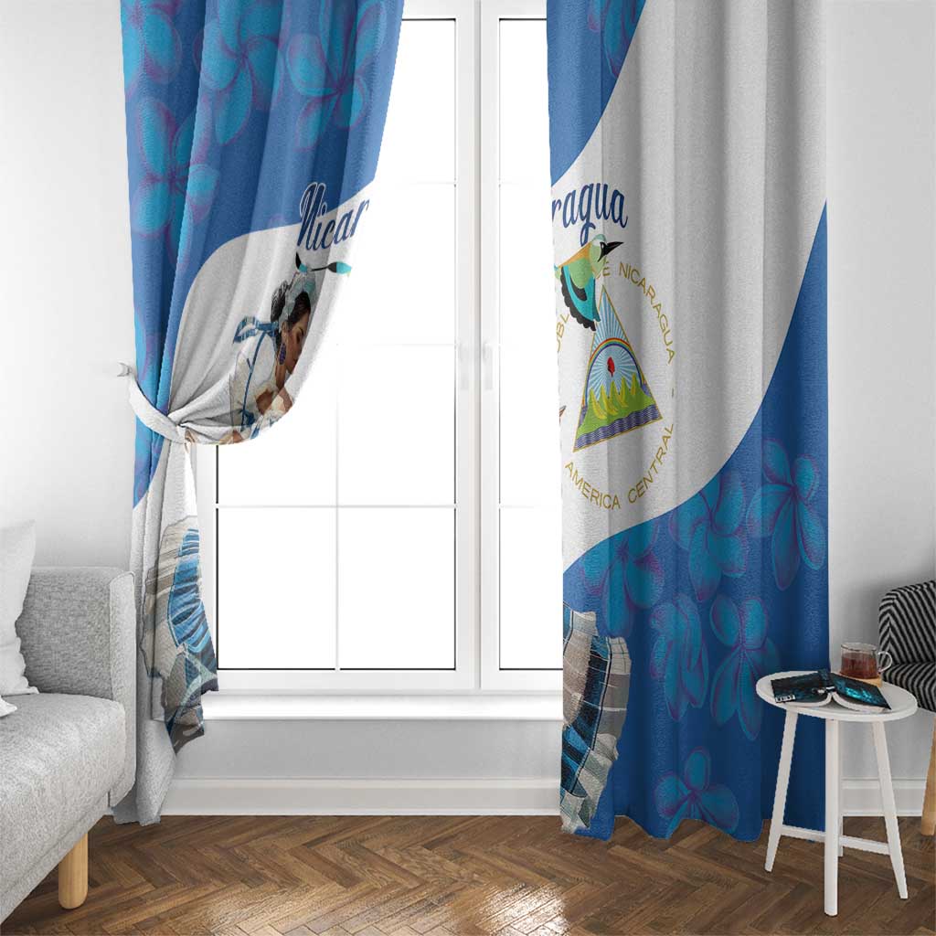 Felices Fiestas Patrias Nicaragua Window Curtain Bailes Nicaraguan Girl - Wonder Print Shop