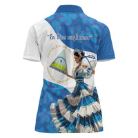 Felices Fiestas Patrias Nicaragua Women Polo Shirt Bailes Nicaraguan Girl - Wonder Print Shop