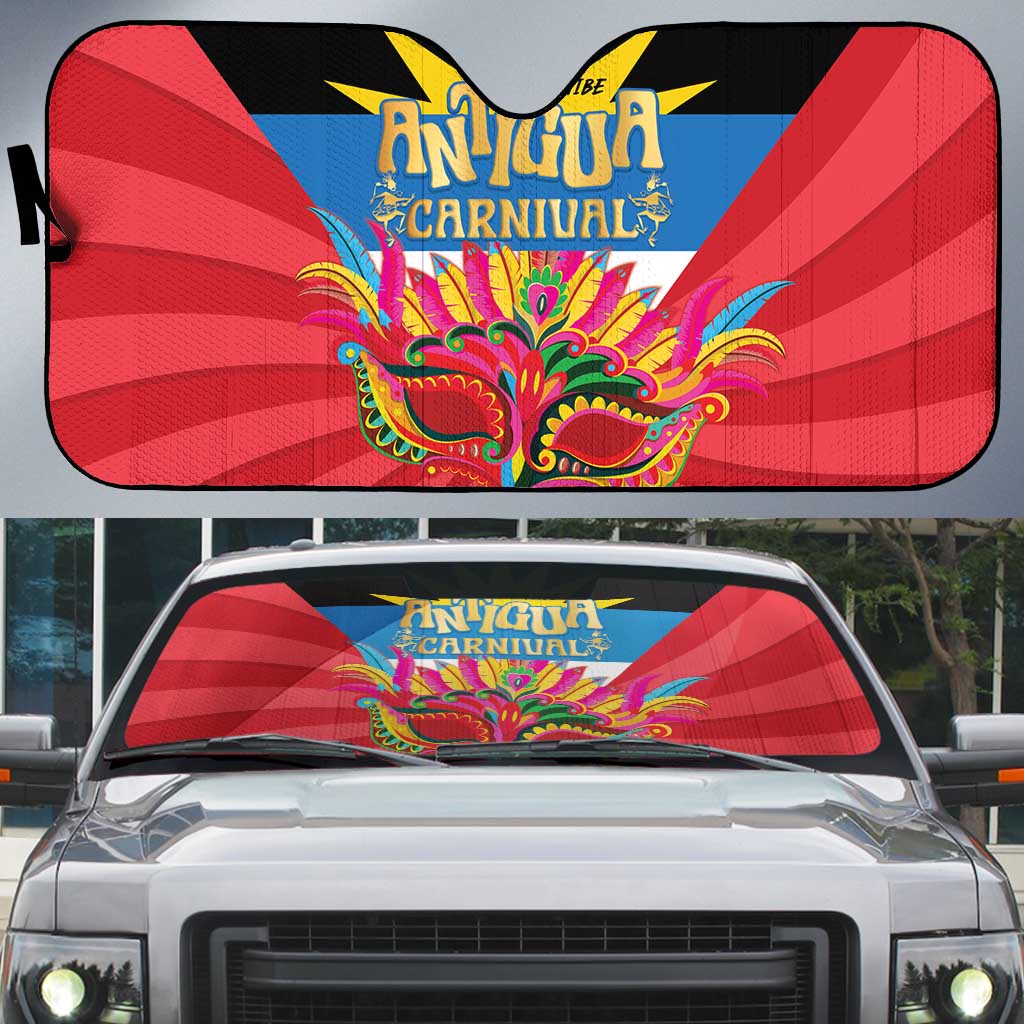 Antigua Carnival Auto Sun Shade Greatest Summer Festival Of Caribbean - Wonder Print Shop