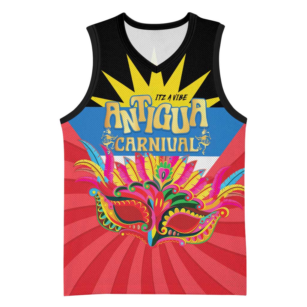 Antigua Carnival Basketball Jersey Greatest Summer Festival Of Caribbean - Wonder Print Shop
