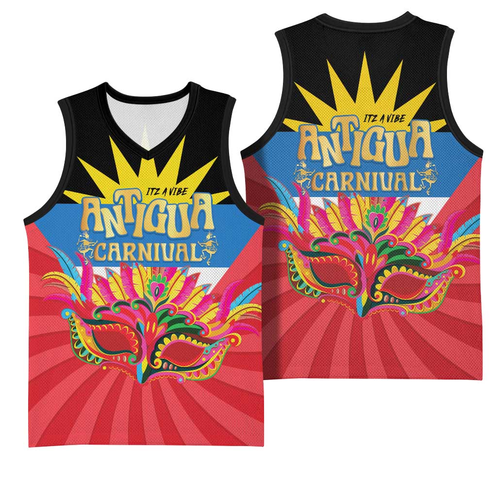 Antigua Carnival Basketball Jersey Greatest Summer Festival Of Caribbean - Wonder Print Shop