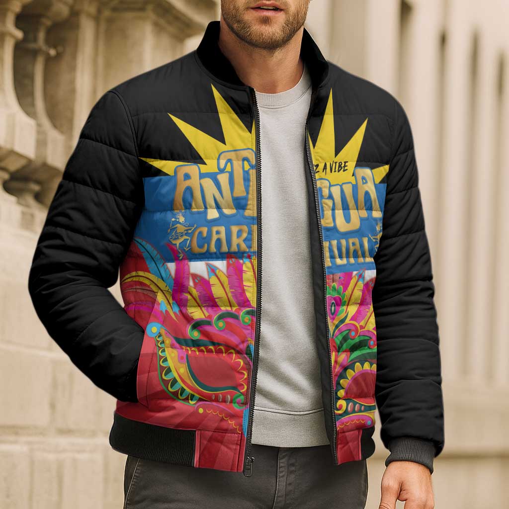 Antigua Carnival Bomber Puffer Jacket Greatest Summer Festival Of Caribbean - Wonder Print Shop