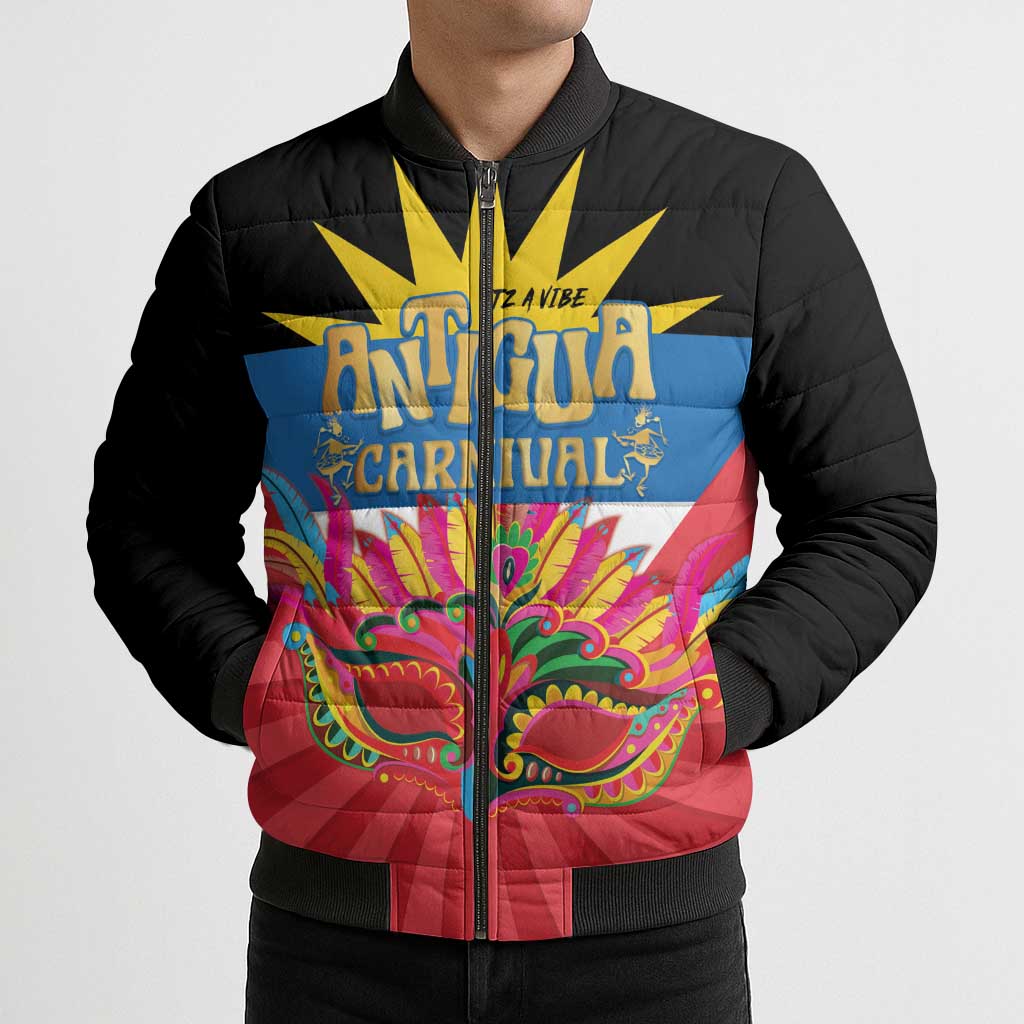 Antigua Carnival Bomber Puffer Jacket Greatest Summer Festival Of Caribbean - Wonder Print Shop