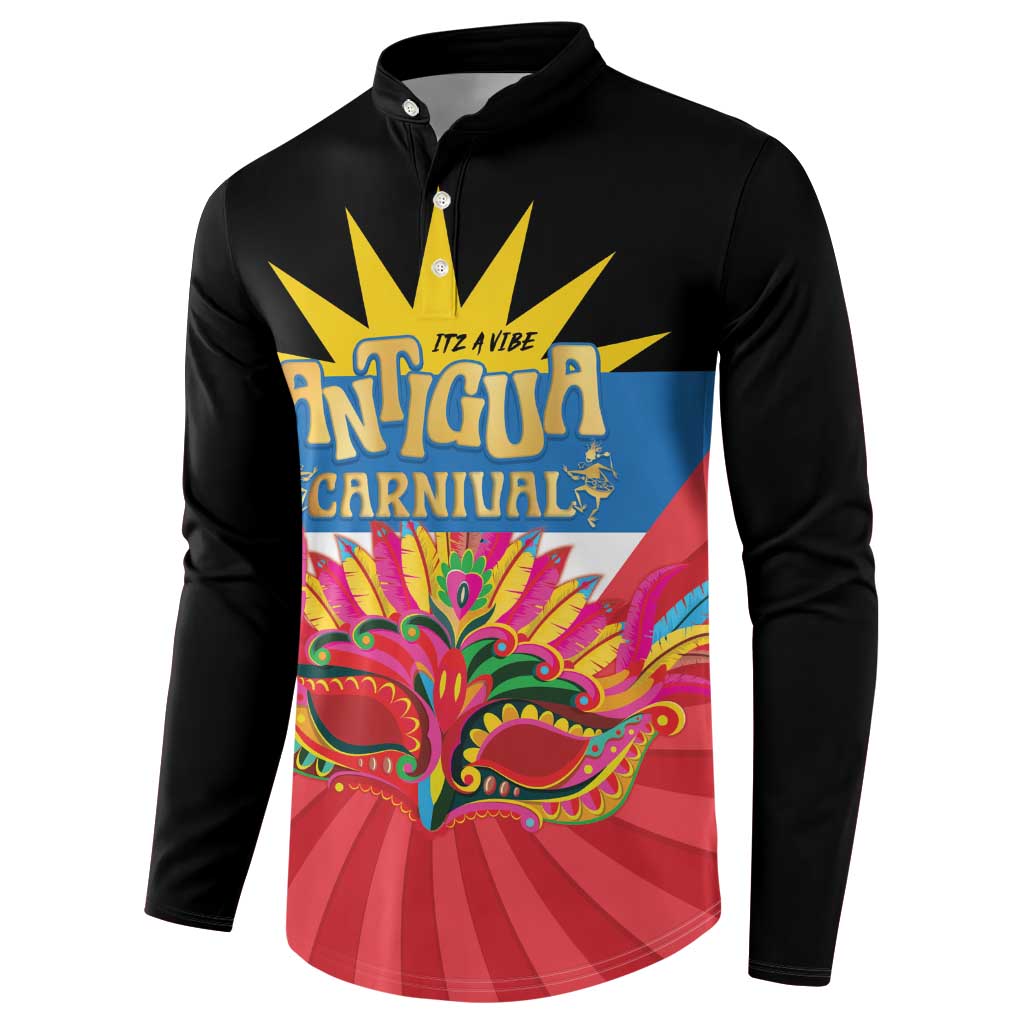 Antigua Carnival Button Sweatshirt Greatest Summer Festival Of Caribbean LT14