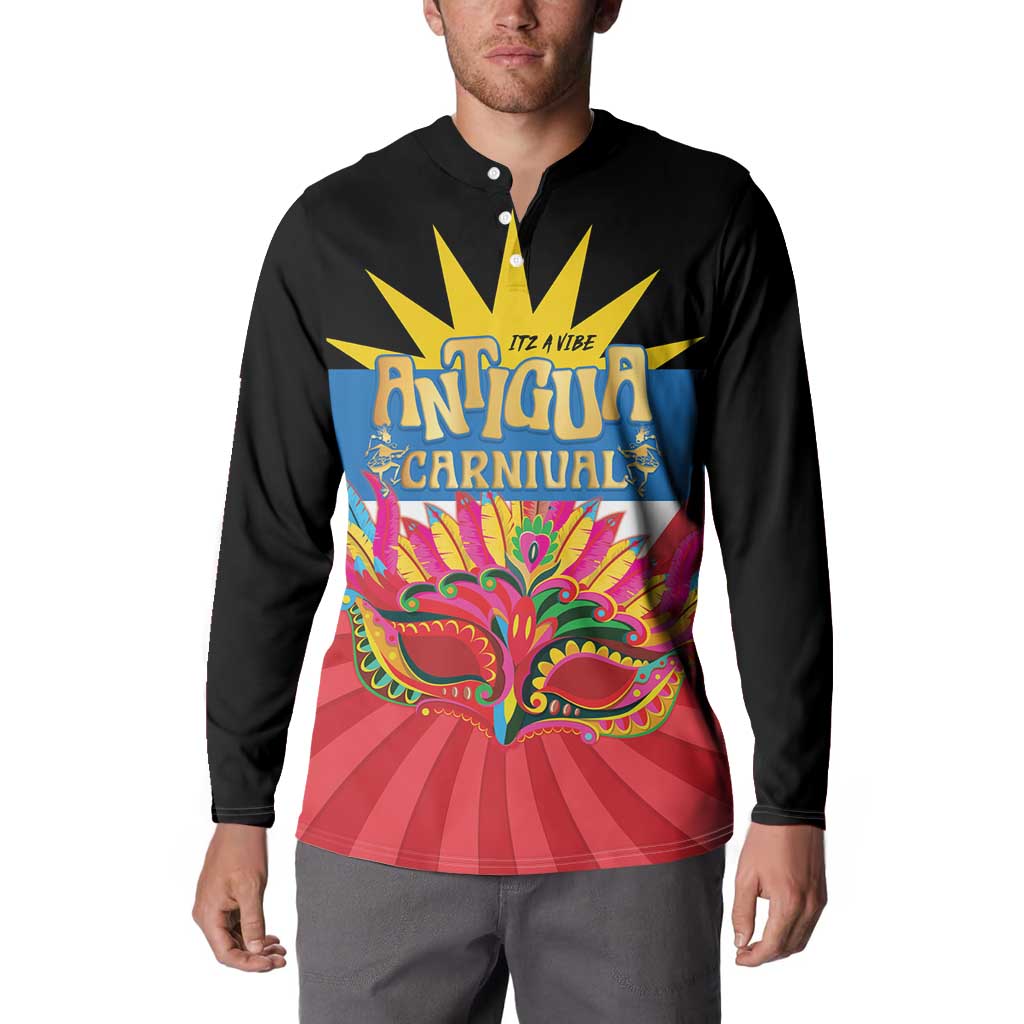 Antigua Carnival Button Sweatshirt Greatest Summer Festival Of Caribbean LT14