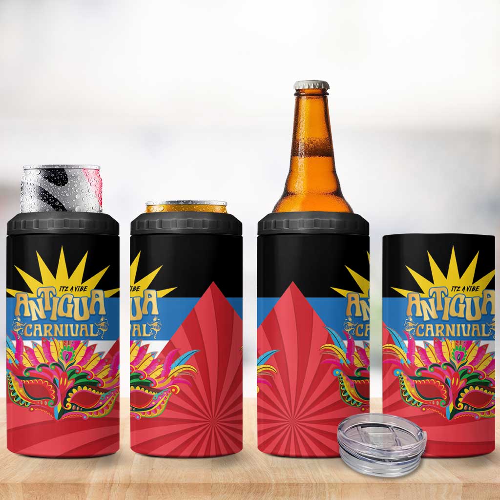 Antigua Carnival 4 in 1 Can Cooler Tumbler Greatest Summer Festival Of Caribbean - Wonder Print Shop