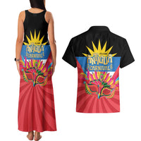 Antigua Carnival Couples Matching Tank Maxi Dress and Hawaiian Shirt Greatest Summer Festival Of Caribbean LT14