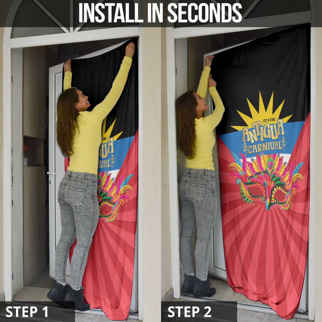 Antigua Carnival Door Cover Greatest Summer Festival Of Caribbean - Wonder Print Shop