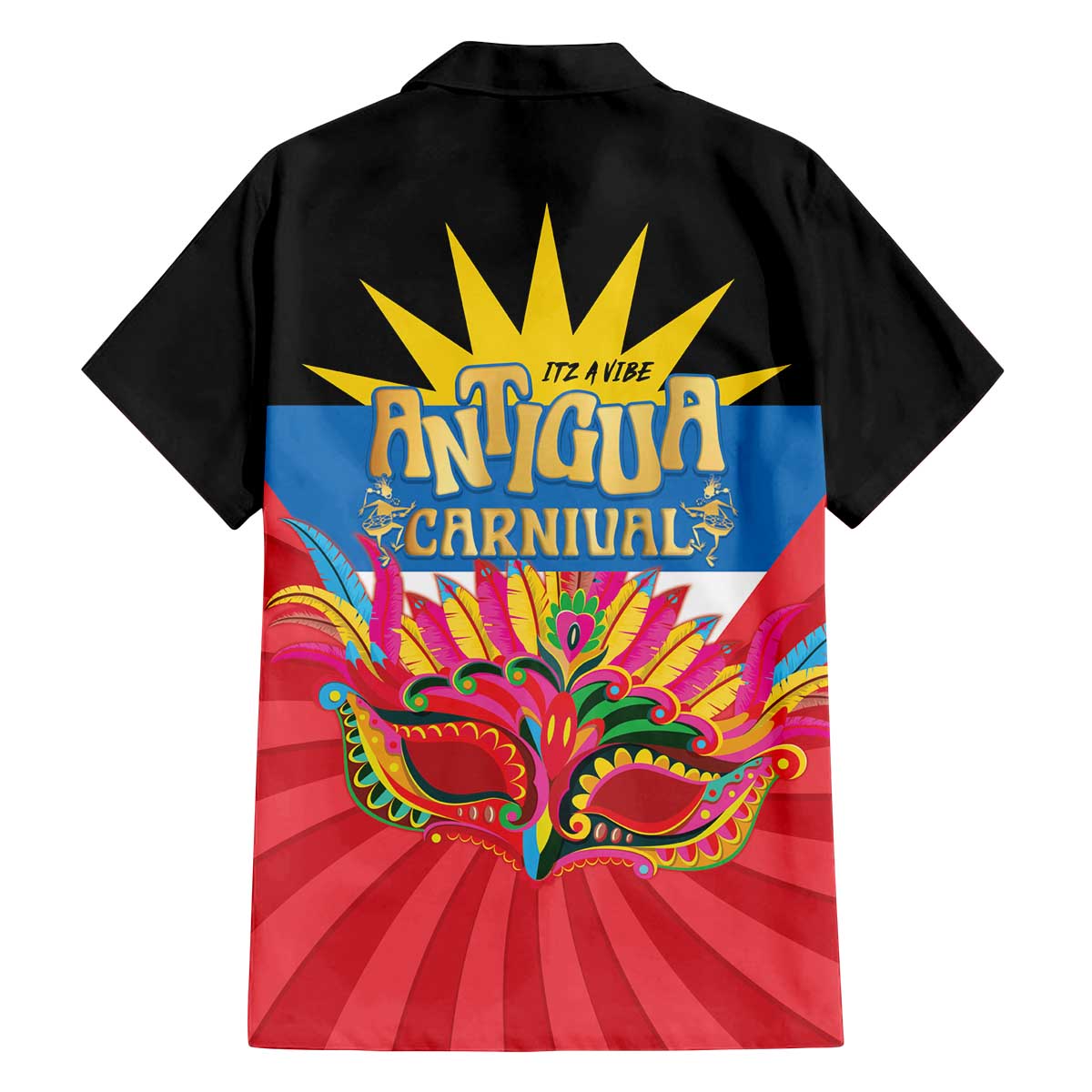 Antigua Carnival Family Matching Off The Shoulder Long Sleeve Dress and Hawaiian Shirt Greatest Summer Festival Of Caribbean LT14