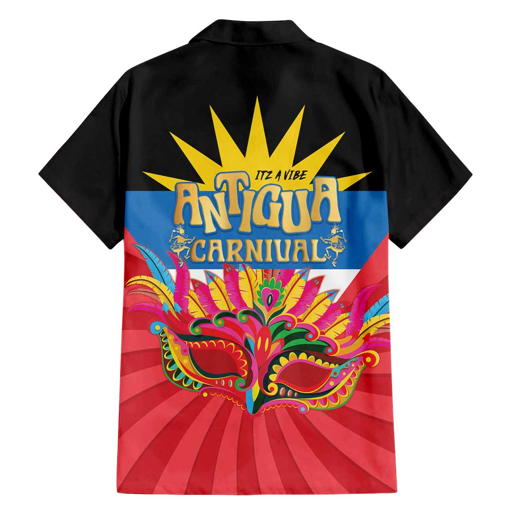 Antigua Carnival Family Matching Off Shoulder Short Dress and Hawaiian Shirt Greatest Summer Festival Of Caribbean LT14