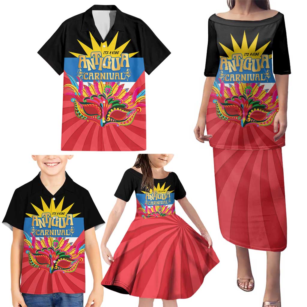 Antigua Carnival Family Matching Puletasi and Hawaiian Shirt Greatest Summer Festival Of Caribbean LT14