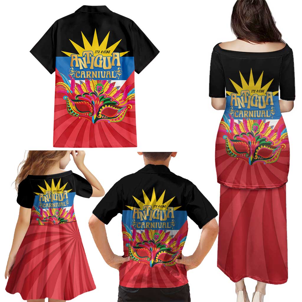 Antigua Carnival Family Matching Puletasi and Hawaiian Shirt Greatest Summer Festival Of Caribbean LT14