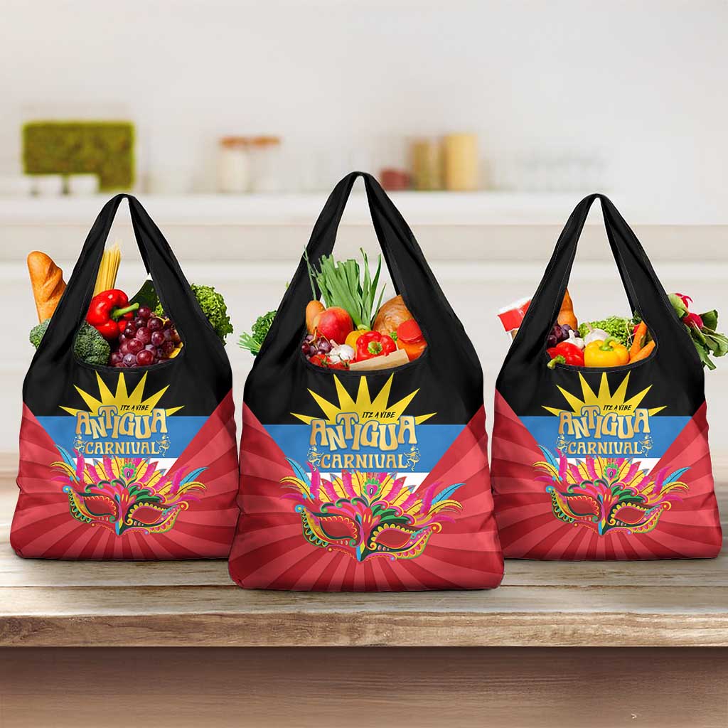 Antigua Carnival Grocery Bag Greatest Summer Festival Of Caribbean - Wonder Print Shop