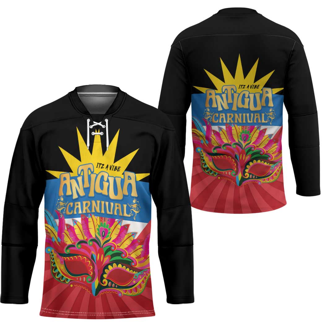 Antigua Carnival Hockey Jersey Greatest Summer Festival Of Caribbean - Wonder Print Shop