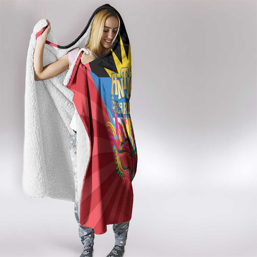 Antigua Carnival Hooded Blanket Greatest Summer Festival Of Caribbean - Wonder Print Shop