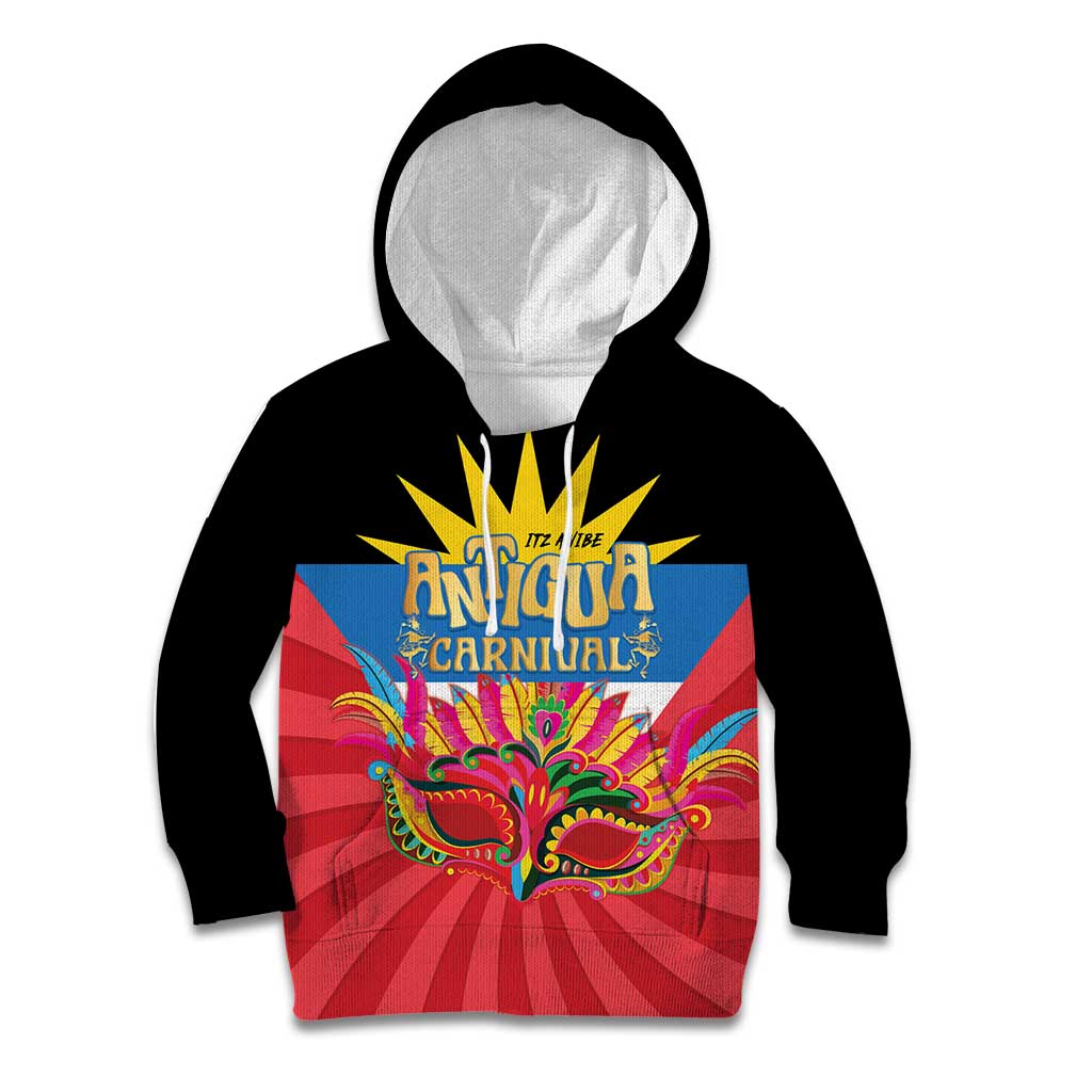 Antigua Carnival Kid Hoodie Greatest Summer Festival Of Caribbean LT14
