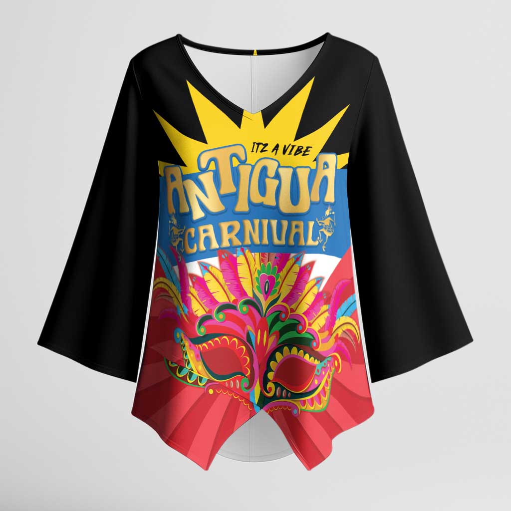 Antigua Carnival Kimono Sleeve Blouse Greatest Summer Festival Of Caribbean - Wonder Print Shop