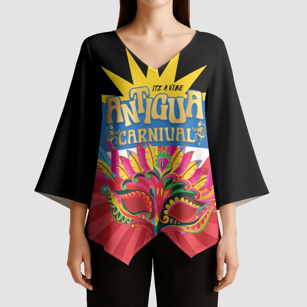 Antigua Carnival Kimono Sleeve Blouse Greatest Summer Festival Of Caribbean - Wonder Print Shop