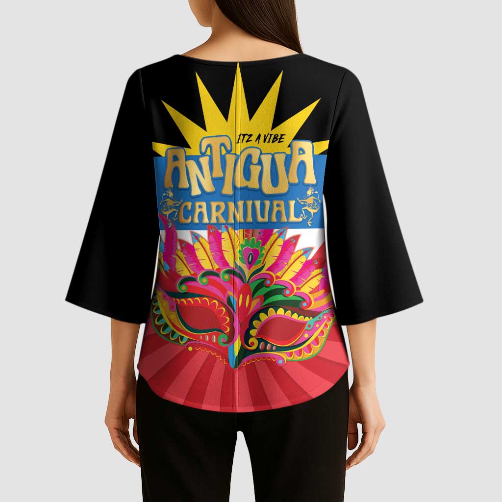 Antigua Carnival Kimono Sleeve Blouse Greatest Summer Festival Of Caribbean - Wonder Print Shop
