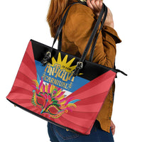 Antigua Carnival Leather Tote Bag Greatest Summer Festival Of Caribbean - Wonder Print Shop