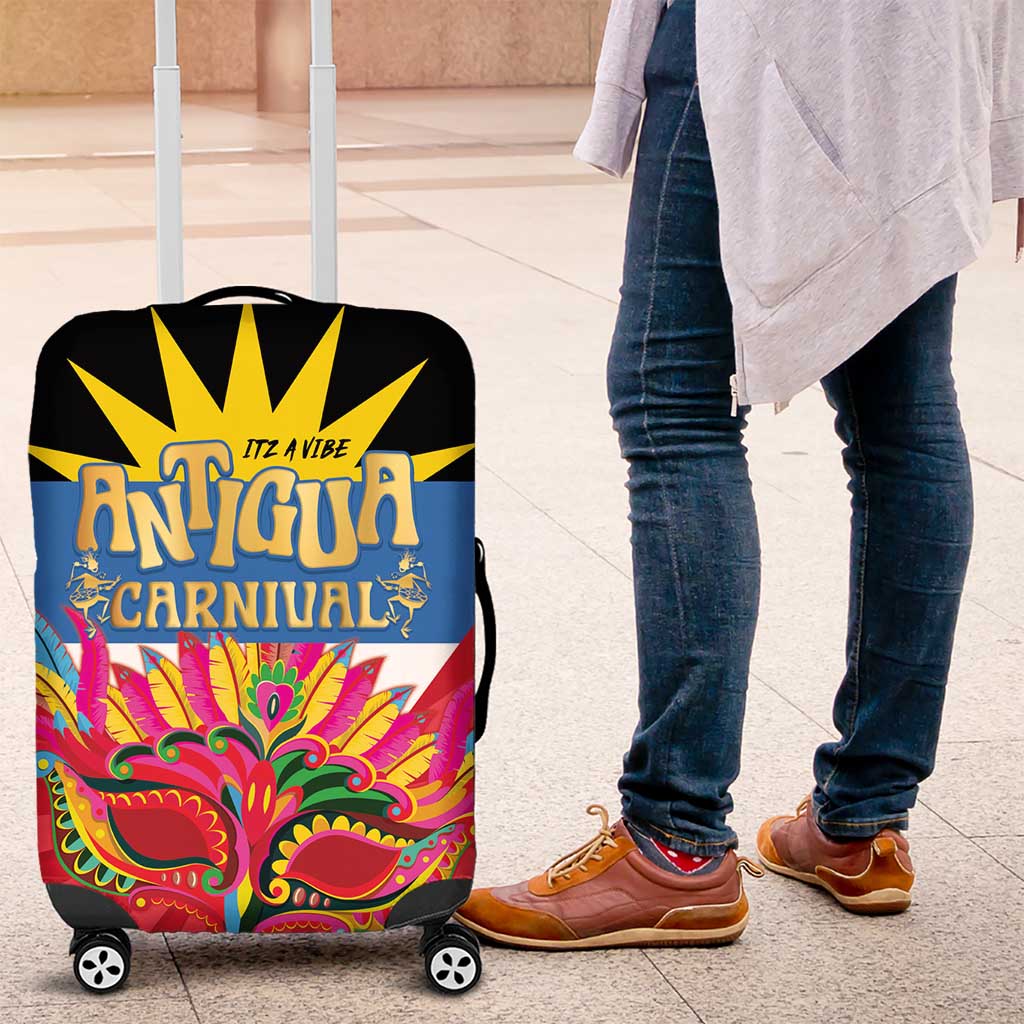 Antigua Carnival Luggage Cover Greatest Summer Festival Of Caribbean - Wonder Print Shop